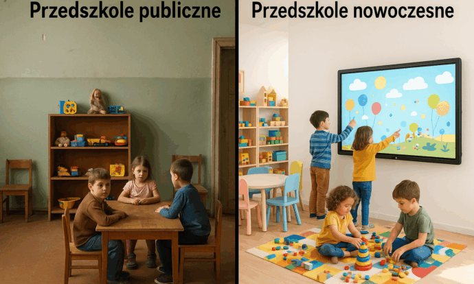 przedszkole publiczne vs nowoczesne