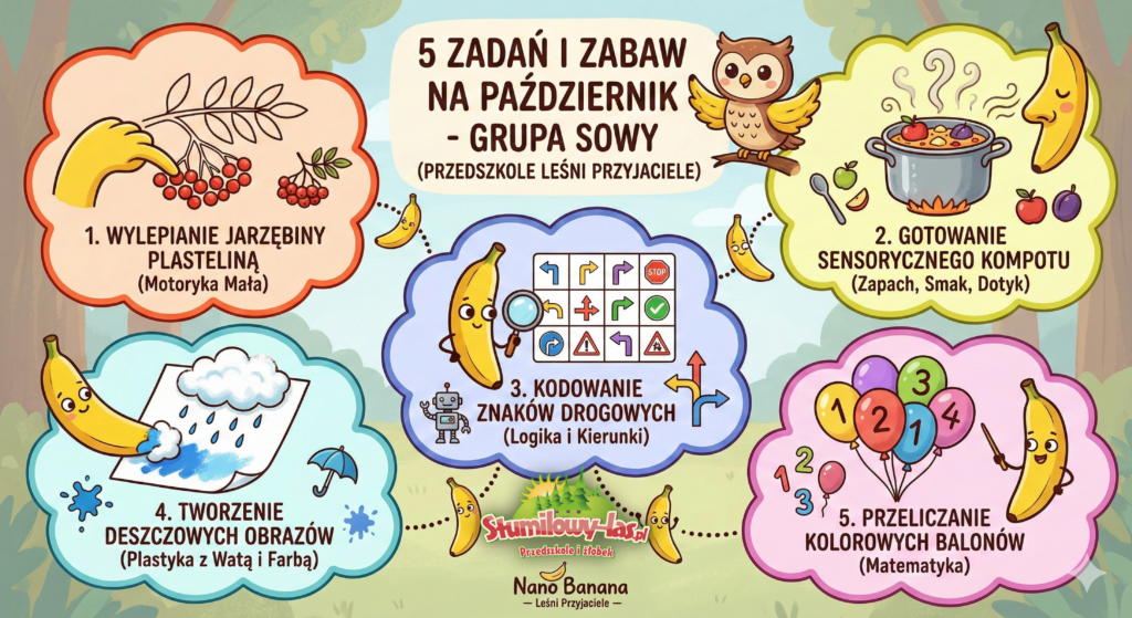 Lesni przyjaciele Sowy pazdziernik