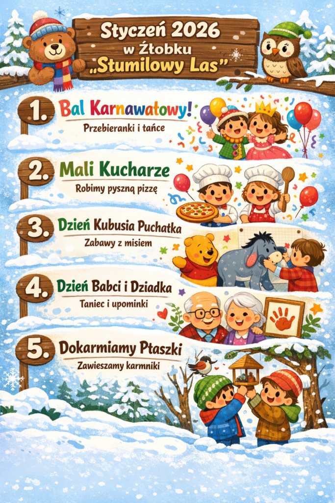 zlobek Stumilowy Las plan na styczen 2026